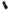 A black tactical magazine pouch with a hook-and-loop closure, shown holding a black magazine against a transparent background.