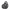 A black and dark gray tactical holster with a black nylon exterior and a textured gray interior, shown from a top-down view on a transparent background.