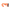 An orange plastic rifle stock buttstock with a black honeycomb-patterned foam cheek rest, shown against a transparent background.