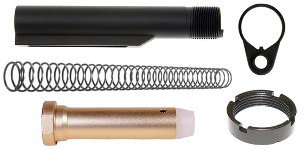 Heavy-Duty 6-Position Buffer Tube Kit - AR15 - Mil-Spec