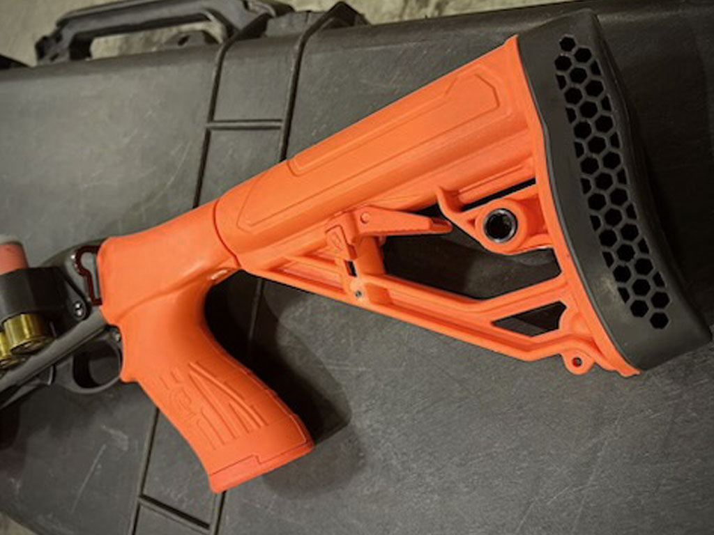 EX Performance Adjustable Pistol Grip Stock - Less Lethal Orange