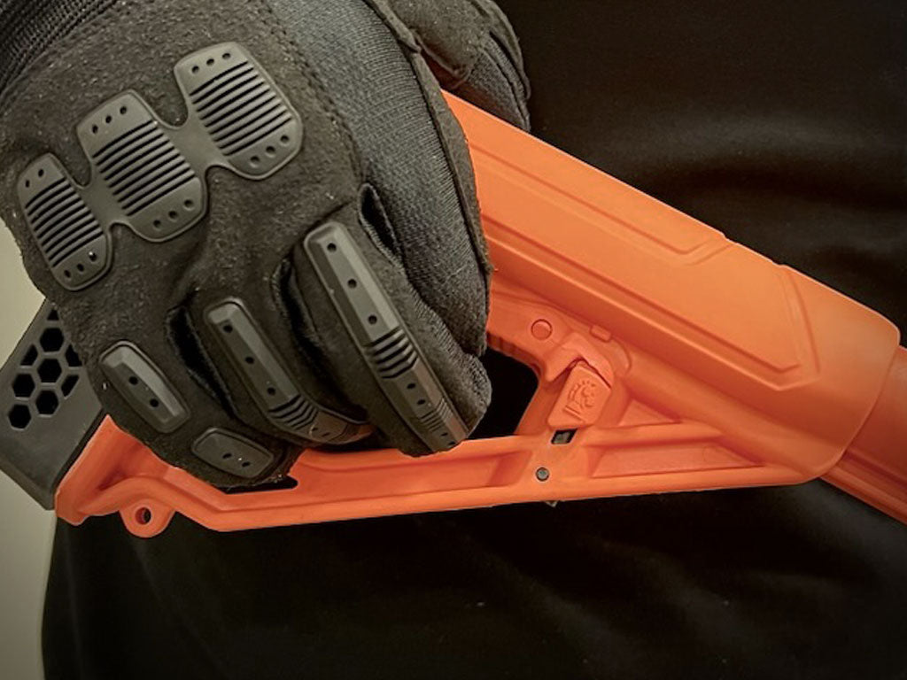 EX Performance Adjustable Pistol Grip Stock - Less Lethal Orange