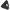 A black molded plastic rifle buttstock  accessory component, shown at an angle on a transparent background.