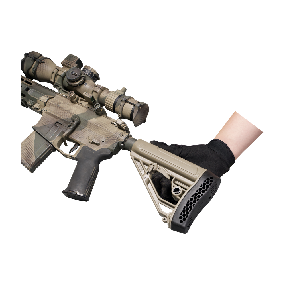 EX Performance Adjustable Stock - AR15/AR10 - Mil Spec - FDE