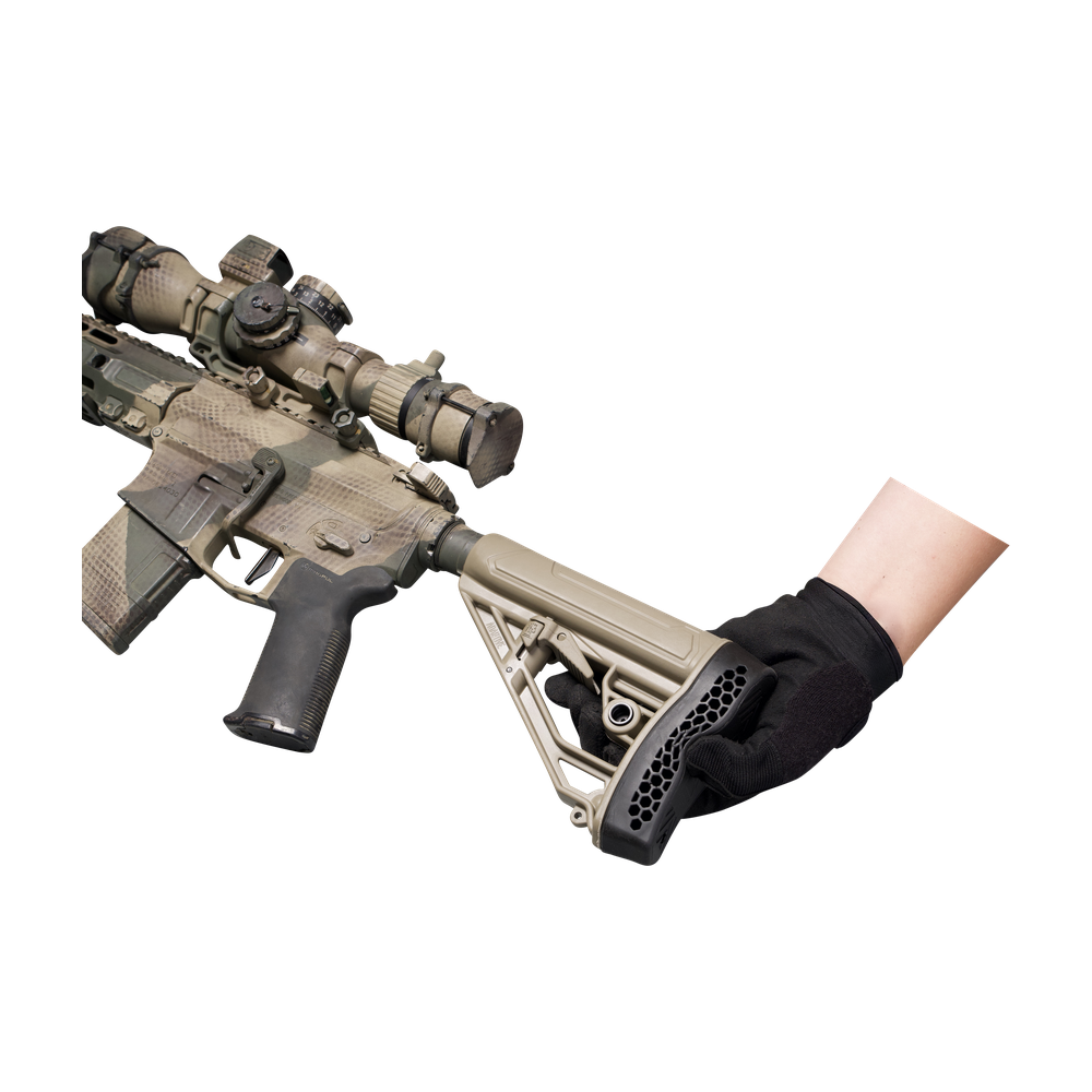 EX Performance Adjustable Stock - AR15/AR10 - Mil Spec - FDE