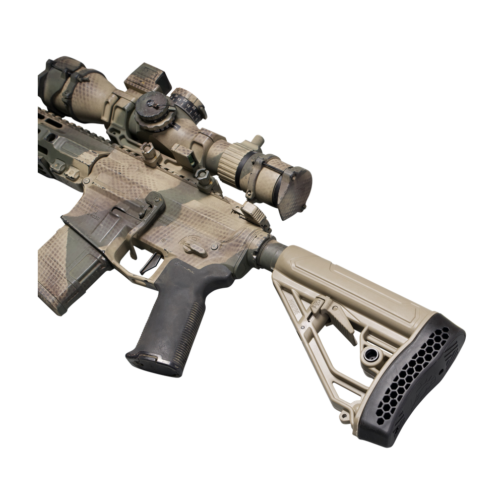 EX Performance Adjustable Stock - AR15/AR10 - Mil Spec - FDE