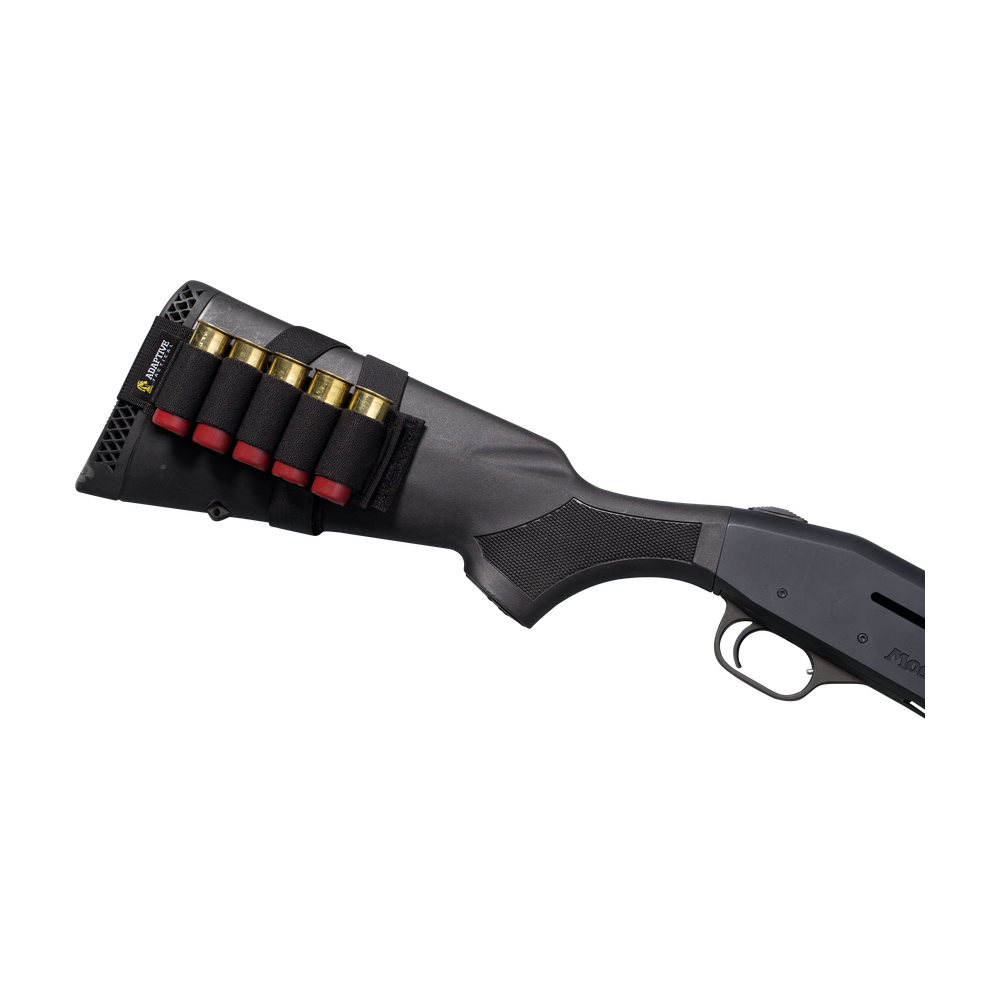Stock Mounted Shell Carrier, 5rds - Nylon - Black