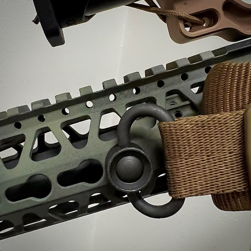 Heavy Duty Push Button Sling Swivel - Standard 1 1/4" Loop