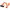 An angled view of a high-visibility orange synthetic shotgun stock and matching forend, displayed isolated on a transparent background.