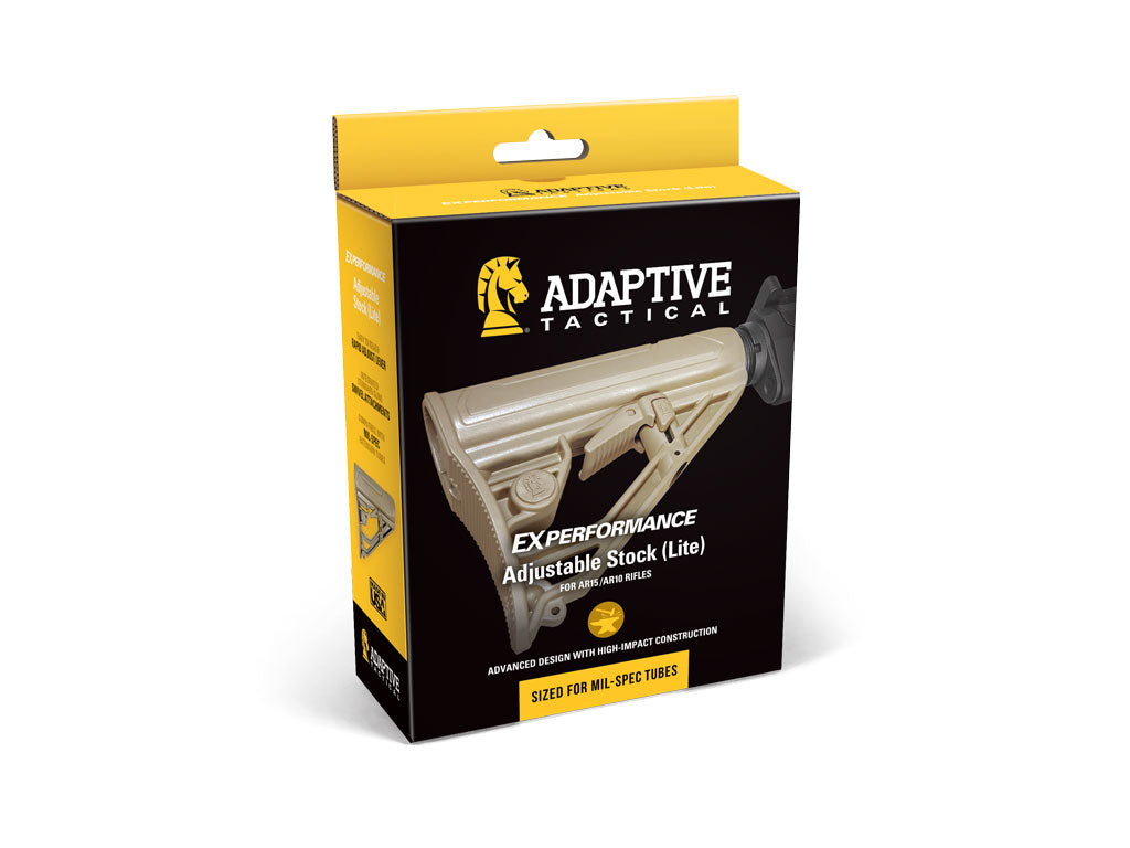 EX Performance Adjustable AR Stock LITE - FDE Stocks and Forends Adaptive Tactical