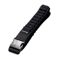 A black nylon magazine strap with a quick-release buckle, shown on a transparent background. The brand name 'ADAPTIVE' is visible on a small black label.