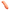 A safety orange molded polymer pump-action forend with deep ergonomic ribbing and an integrated bottom rail, displayed on a transparent background.