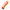An orange tactical forend replacement for shotguns featuring an ergonomic grip and Picatinny rail, shown on a transparent background