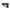 A black adjustable rifle stock with a textured honeycomb pattern on the rear cheek rest, shown from a side profile on a transparent background.