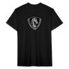 black / S Adaptive Grey Shield Fitted Cotton/Poly T-Shirt by Next Level Fitted Cotton/Poly T-Shirt | Next Level 6210 Adaptive Tactical