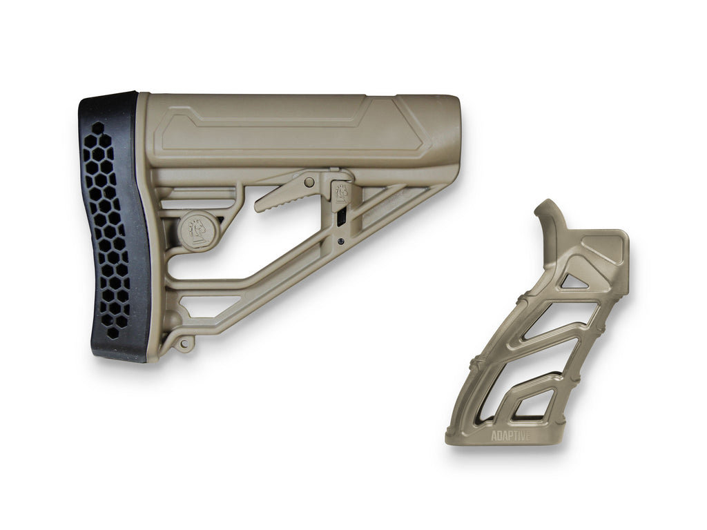 LTG Grip + Adjustable AR Stock Bundle Adaptive Tactical