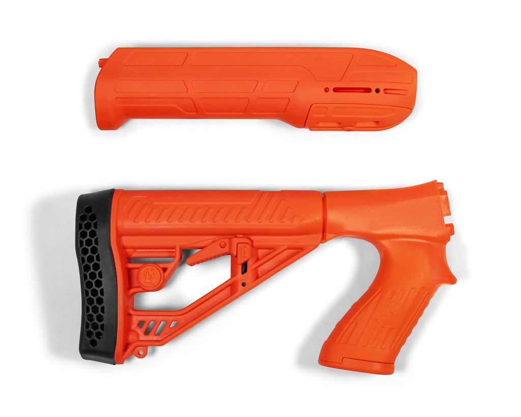 Orange Less Lethal EX Performance Forend & Adjustable Style Stock for Remington Shotguns Stocks and Forends Adaptive Tactical