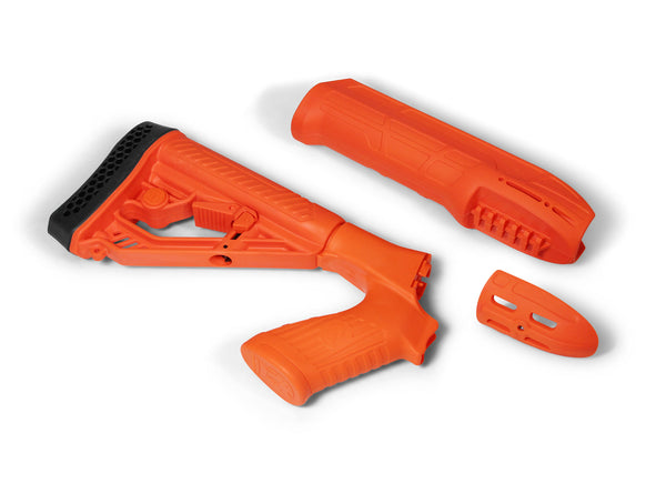 Orange Less Lethal EX Performance Forend & Adjustable Style Stock for Mossberg Shotguns Stocks and Forends Adaptive Tactical