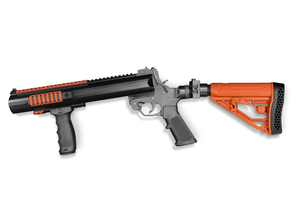 EX Performance Adjustable AR Stock - Mil-Spec – Orange Less Lethal Stocks and Forends Adaptive Tactical