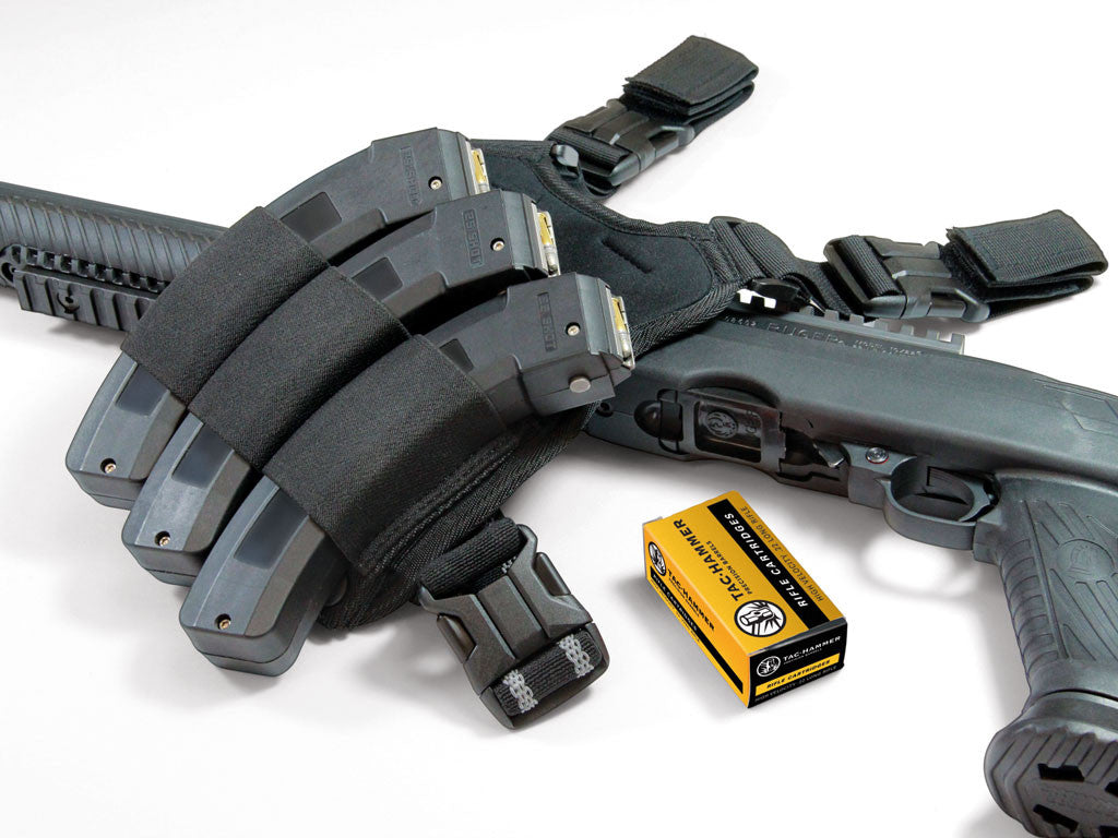 Tac-Hammer® Triple Mag Drop Leg Storage Pouch for Ruger® 10/22® Magazines Storage and Transport Adaptive Tactical
