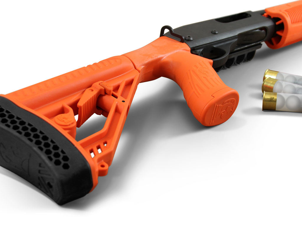 Orange Less Lethal EX Performance Forend & Adjustable Style Stock for Remington Shotguns Stocks and Forends Adaptive Tactical