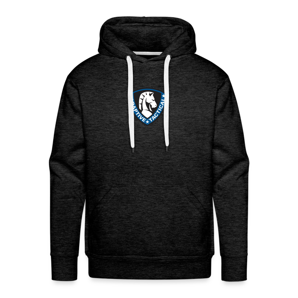 charcoal grey / S Adaptive Tactical Men's Blue Shield Hoodie Men’s Premium Hoodie | Spreadshirt 20 Adaptive Tactical